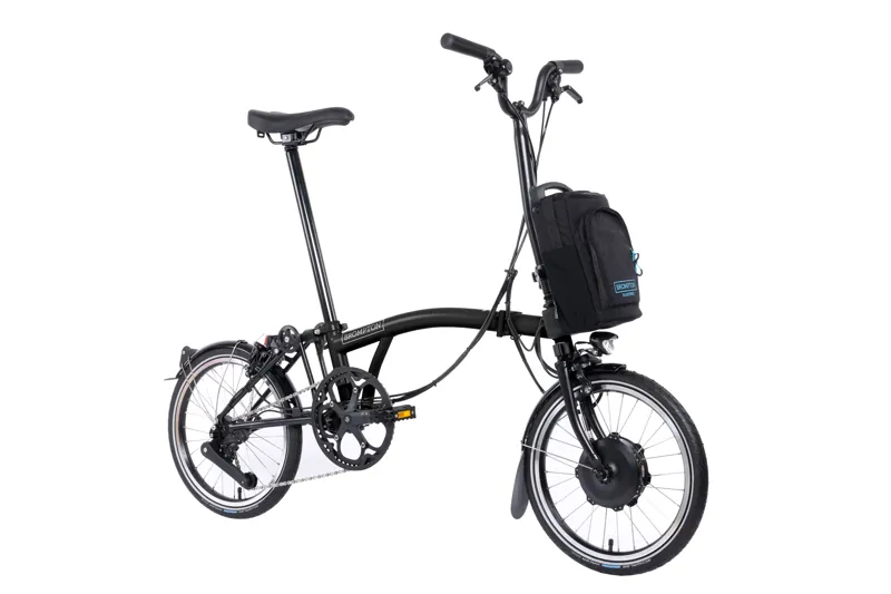 Brompton H4L C-Line 2024 Electric Folding Bike - Extended.Post - Black-1